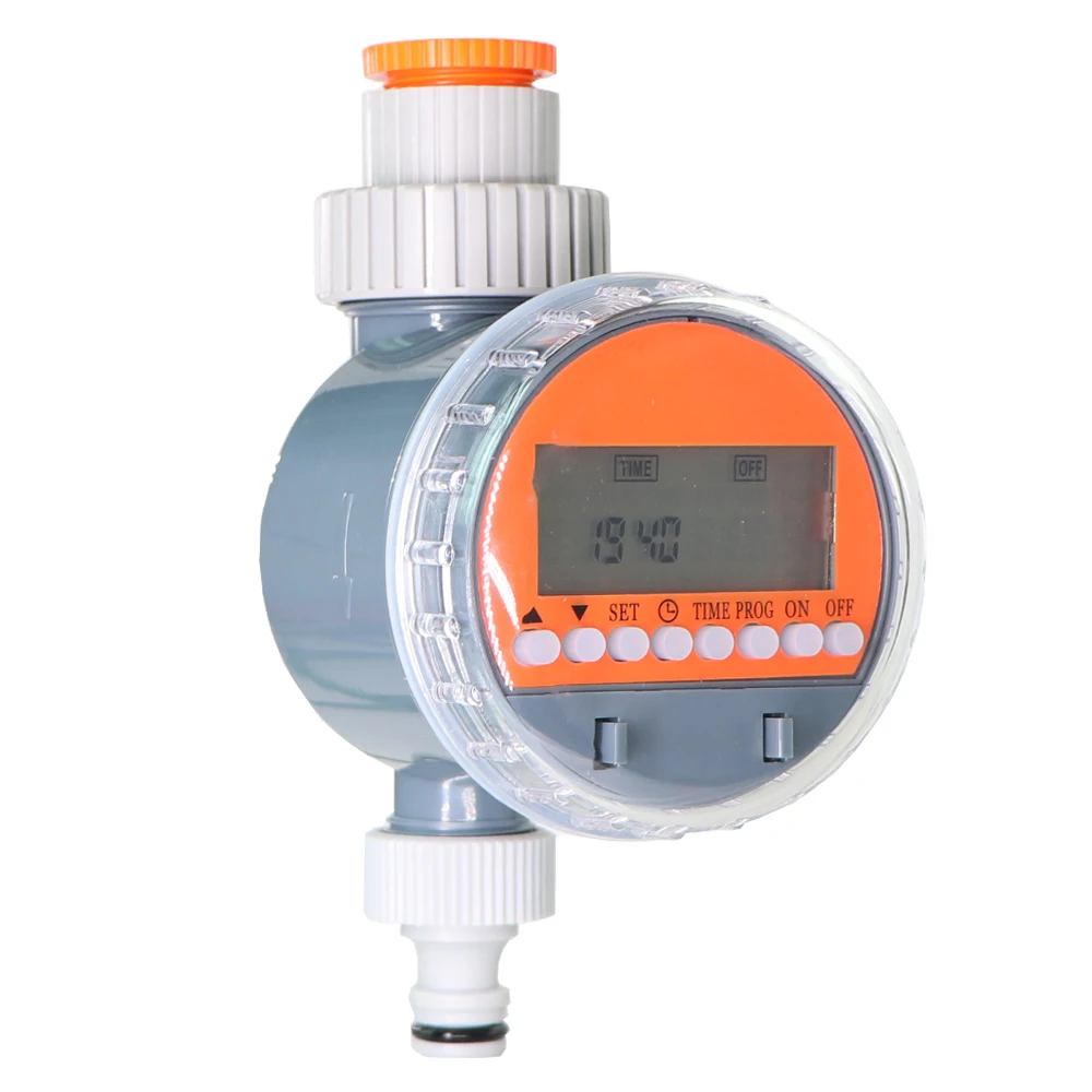 Automatic Irrigation Ball Valve Water Timer LCD Display Electronic Watering Controller for Home Garden Greenhouse Hose Sprinkler