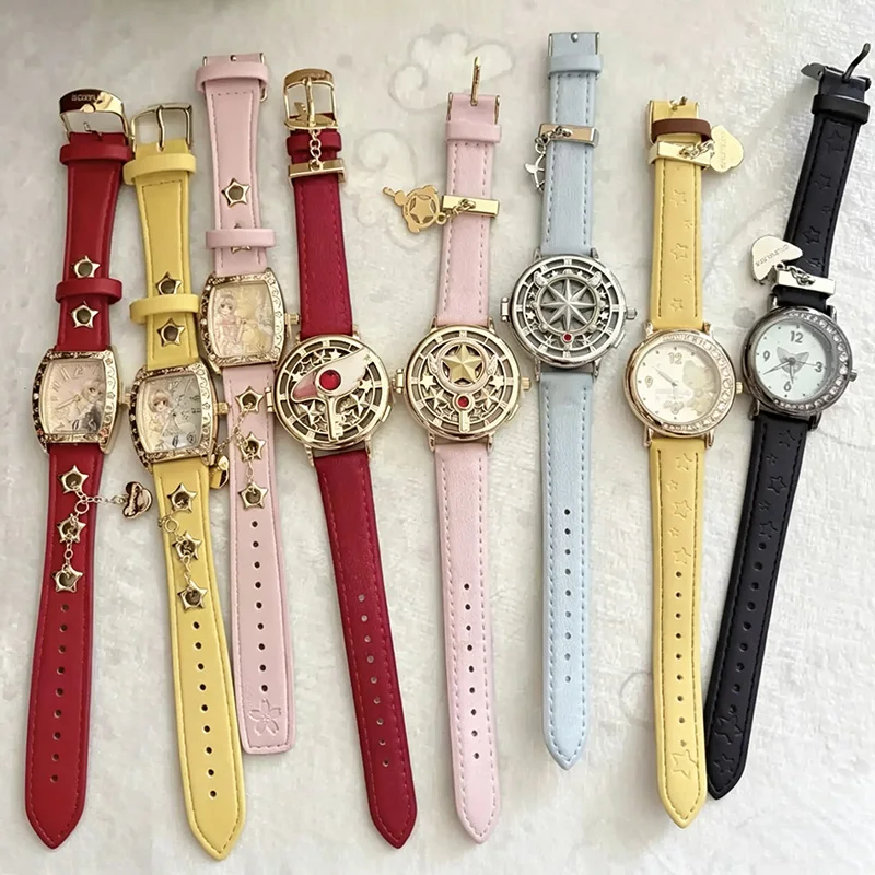 Cardcaptor Sakura Cherry Blossom Transparent Series Watch Blind Box Magical Key Kero Spinel Sun Luminous Anime Peripheral