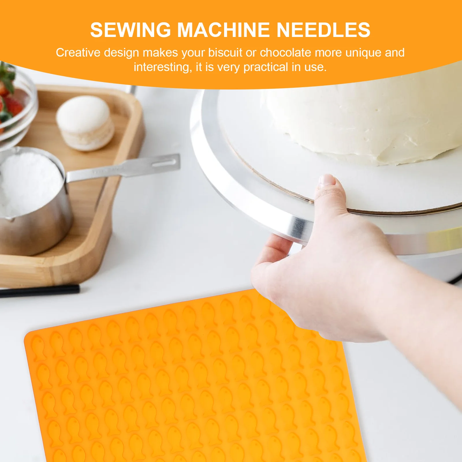 

2pcs Silicone For Diy Chocolate Fish Shape Biscuit Candy Kitchen Tool Household Dessert Making Cake Decorating Home Party Gift