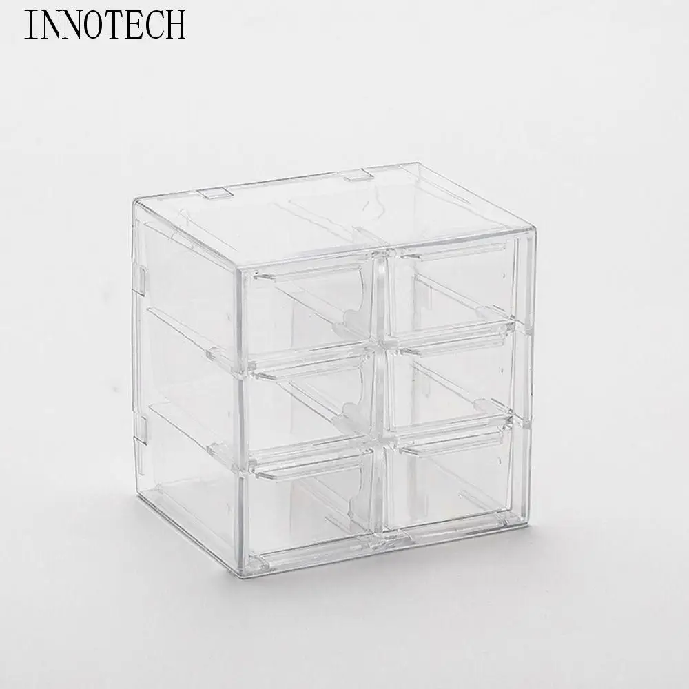 

Storage Cabinet Earphone Cosmetics Desktop Storage Drawer Drawer Storage Box Stationery Organizer Transparent Storage Box