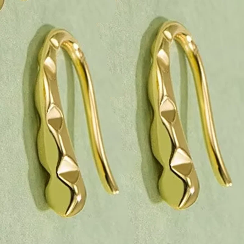 Fashion Design Small Ear Hook Earrings Wedding Party Jewelry Gifts New Simple Silver Color Water Drop Earrings for Women