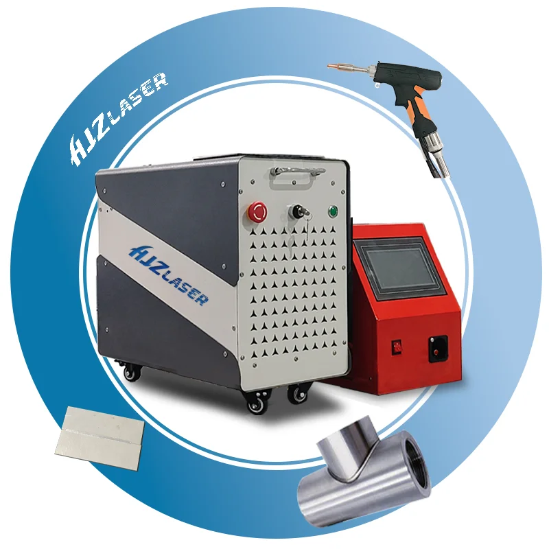 1500w Air-cooled Mobile Laser Welding Machine 4 In 1 With Portable Wire Feeder Machine