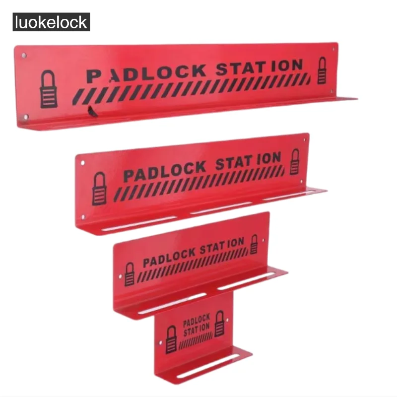 Luokelock Carbon Steel Spray Material Metal Combination Padlock Lockout Station Board Rack Hold Up to 20 Padlocks