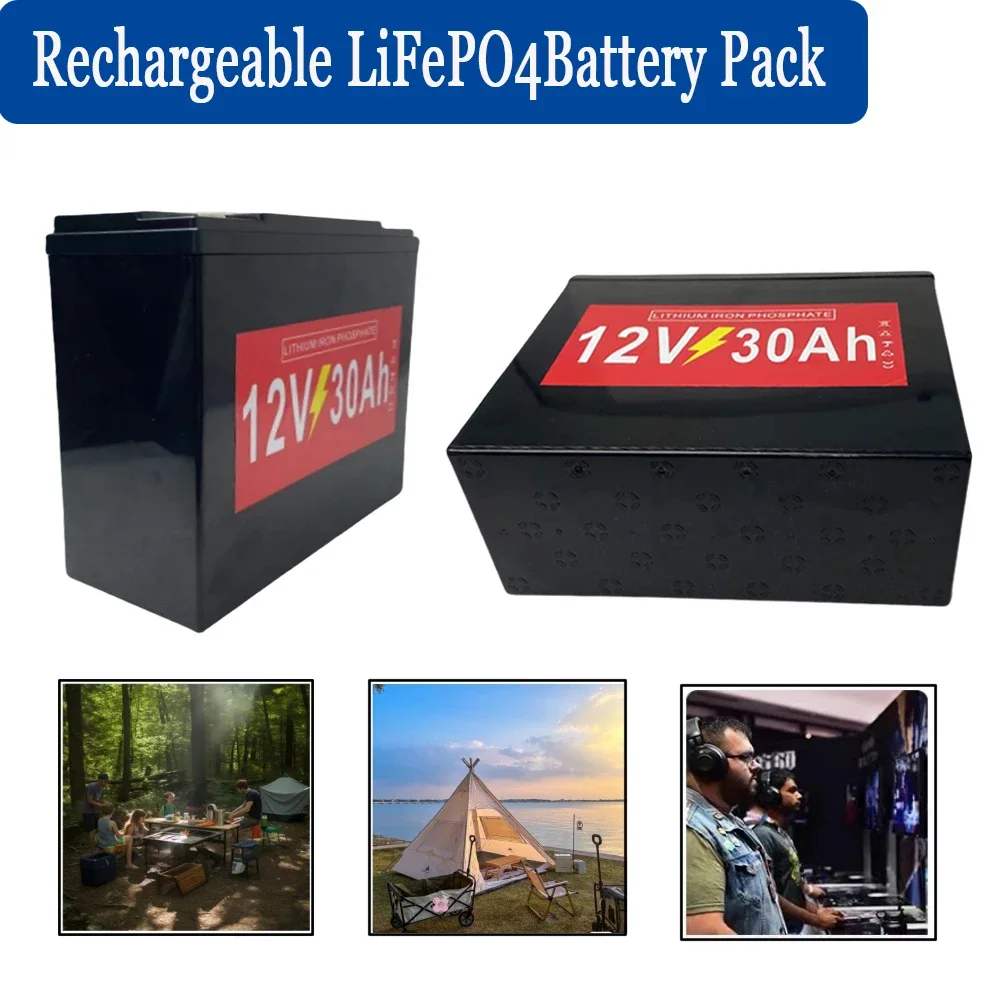 

12V 30Ah LiFePO Battery Pack Built-In BMS,for Sprayer, Electric Vehicle, LED Lamp Battery Andother Equipment Power Tools