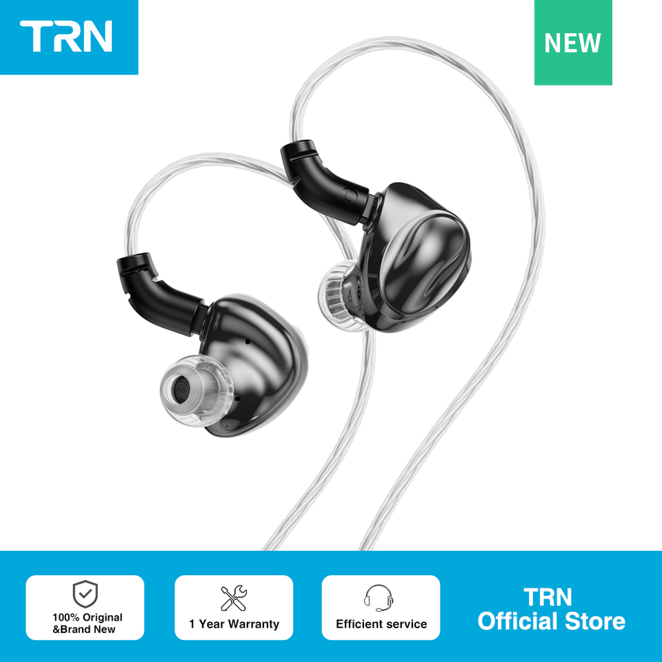  TRN Dolphin headphone10mm dual magnetic circuit dynamic driver Liquid metal Earphone 