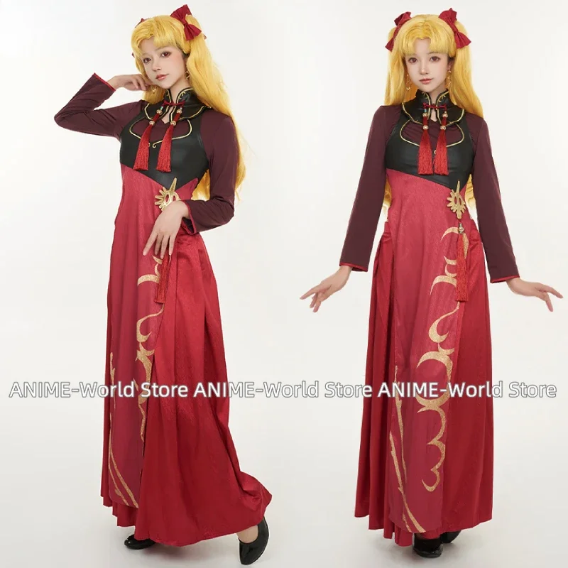 

Женский костюм для косплея Ereshkigal, платье и юбка с серьгами и головным убором