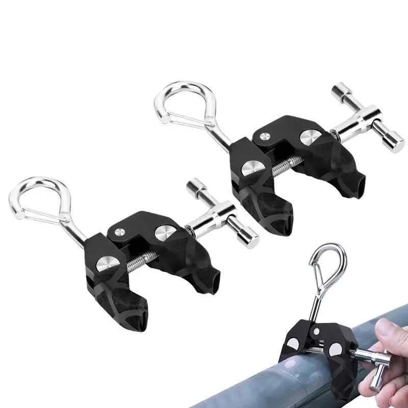 

Car Side Tent Mounting Clips Hooks 2 Pieces Car Shade Cloth Heavy Duty Lock Grip Windproof Camping Tools For Travel Van Trucks