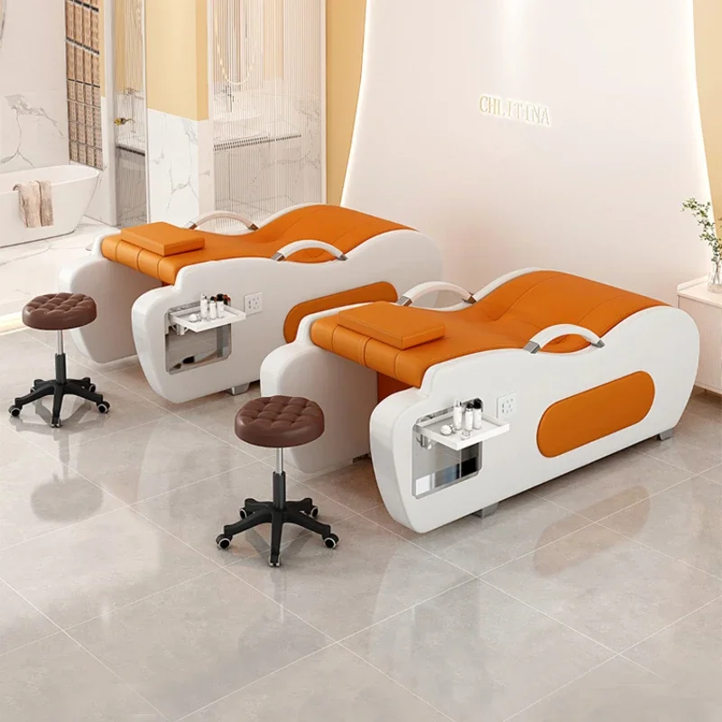 

Professional Wood Minimalistic Shampoo Chairs Luxury Water Circulation Shampoo Chairs Lounge Comfort Chuveiro Furniture