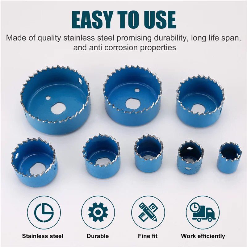 

A96K-11 шт./компл. набор для резки кольцевой пилы 19-64 мм, сплавы по дереву, металлу, круглые, с футляром, деревообрабатывающий открывалка для отверстий