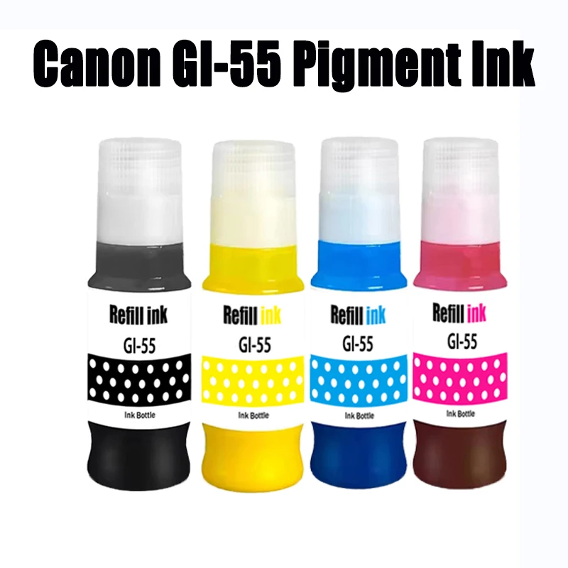 

Пигментные чернила для Canon GI-45, GI-55, GI55 для принтеров Canon MAXIFY GX1020, GX2020, GX1030, GX1040, GX1050, GX1060, GX1090, GX1070