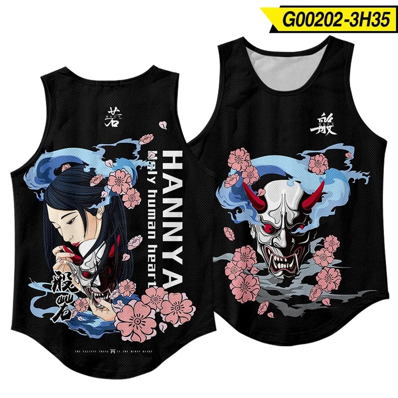 Harajuku Fashion Chinese Mythical Beast 3D Printed Tank Top For Men Clothes Hip Hop Vintage Male Vest China Waistcoat Crane Tops