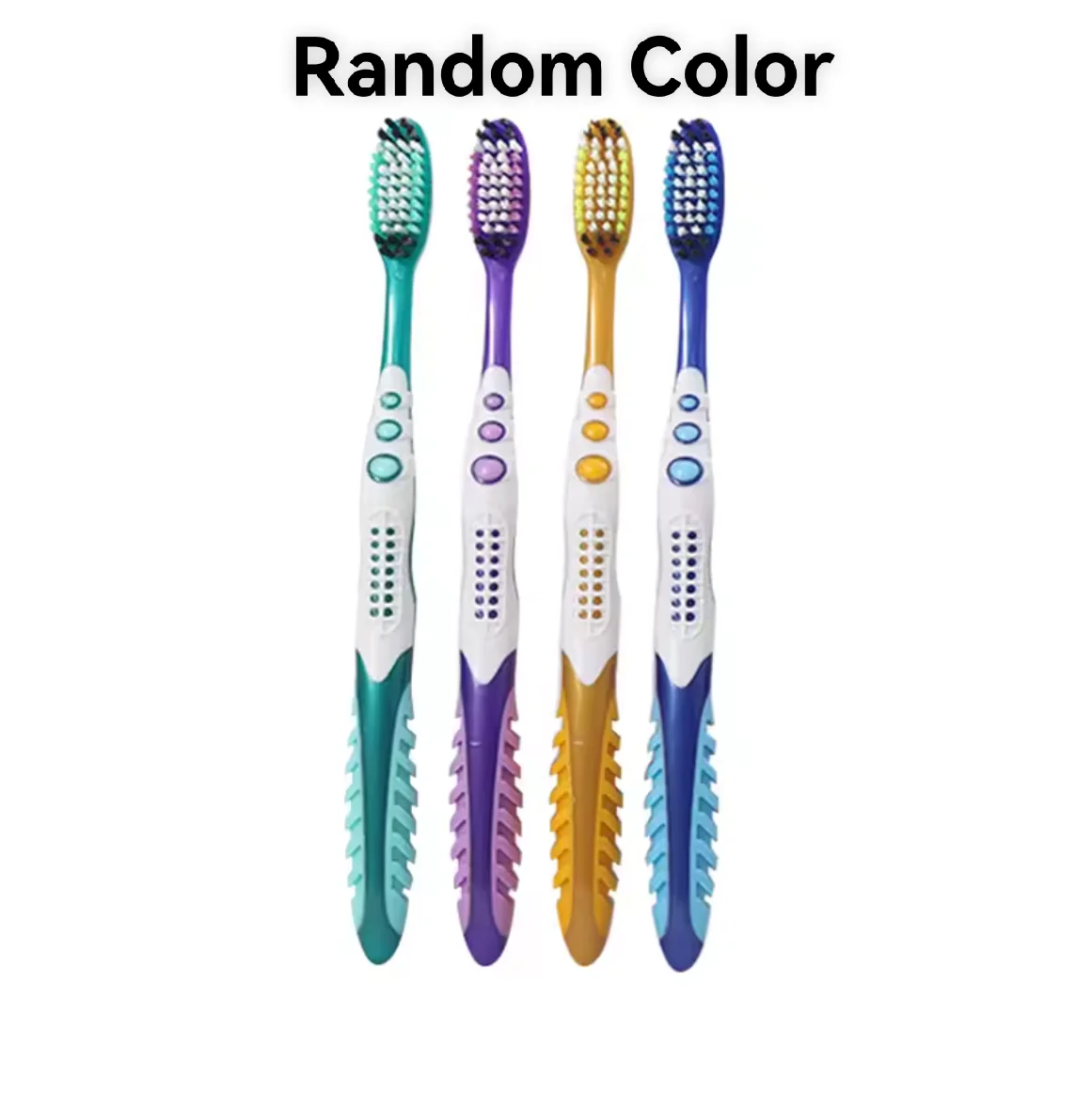 4pcs manual hard hair toothbrush for efficient oral cleaning, individually packaged for adults image 6