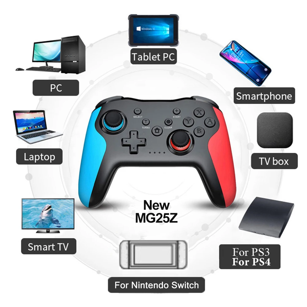 Bluetooth 2.4G Wireless Controller For Nintendo Switch/Switch Lite/OLED PC TV Box Tablet PS3 Tesla Gamepads PC Joystick Control