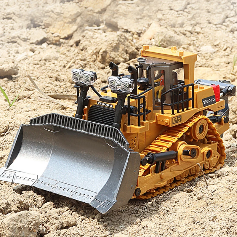 Kid 2.4G Remote Control Excavator Dump Truck RC Model Electric Car Toy Simulation Bulldozer Radio Control Construction Vehicle