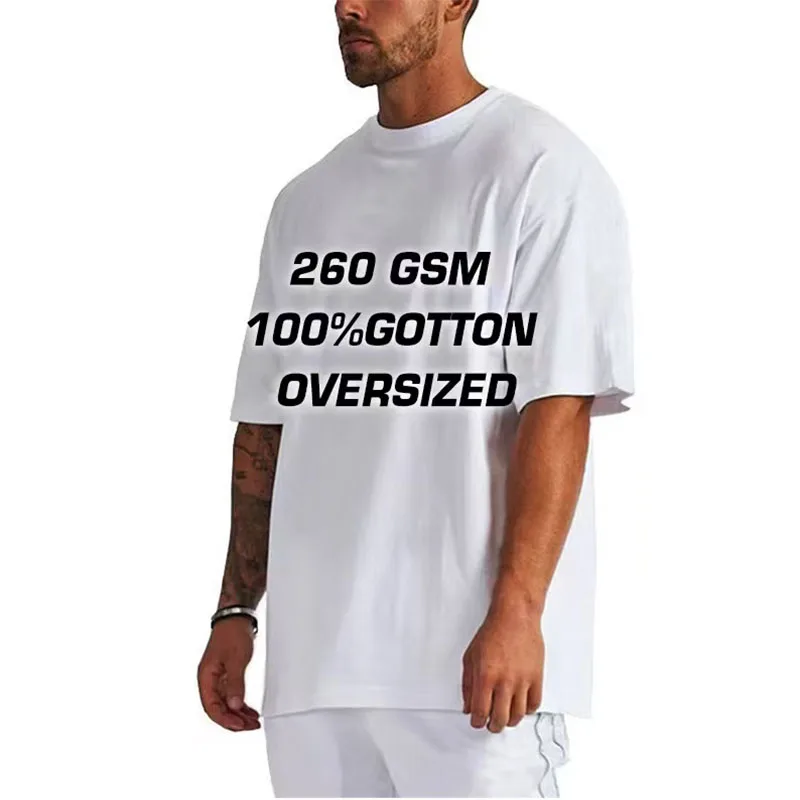 grams heavyweight drop-shoulder short-sleeved T-shirt suitable for both men and women