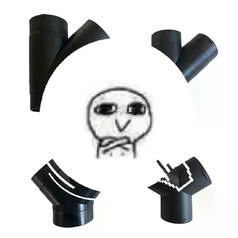 Y Branch Pipe Splitter 1Pcs 60/75MM Elbow Connector Leakproof Air Duct Fitting for Webasto Parking Heaters