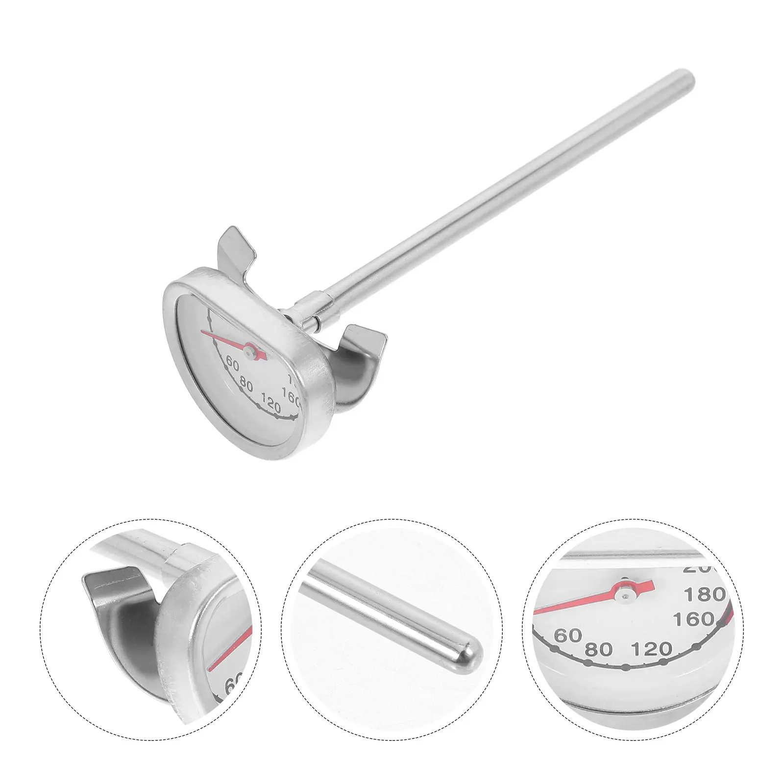 

Frying Thermometer Oil Candy Instant Read Temperature Baking Liquids Stainless Steel Kitchen Tool Wide Range Cooking