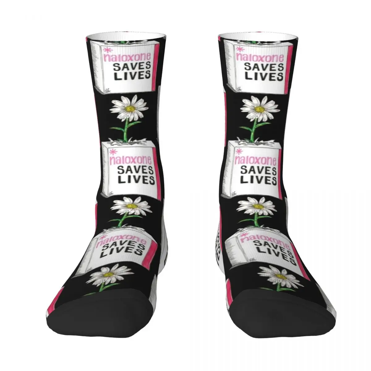 

Narcan/Naloxone Box - Overdose Awareness Socks Climbing moving stockings Socks Woman Men's