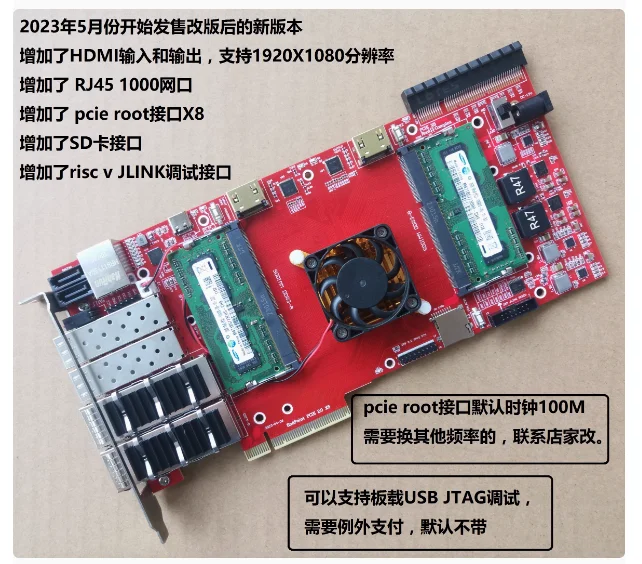 For xilinx fpga pcie Kintex7 development board fpga acceleration card pcie root nvme development