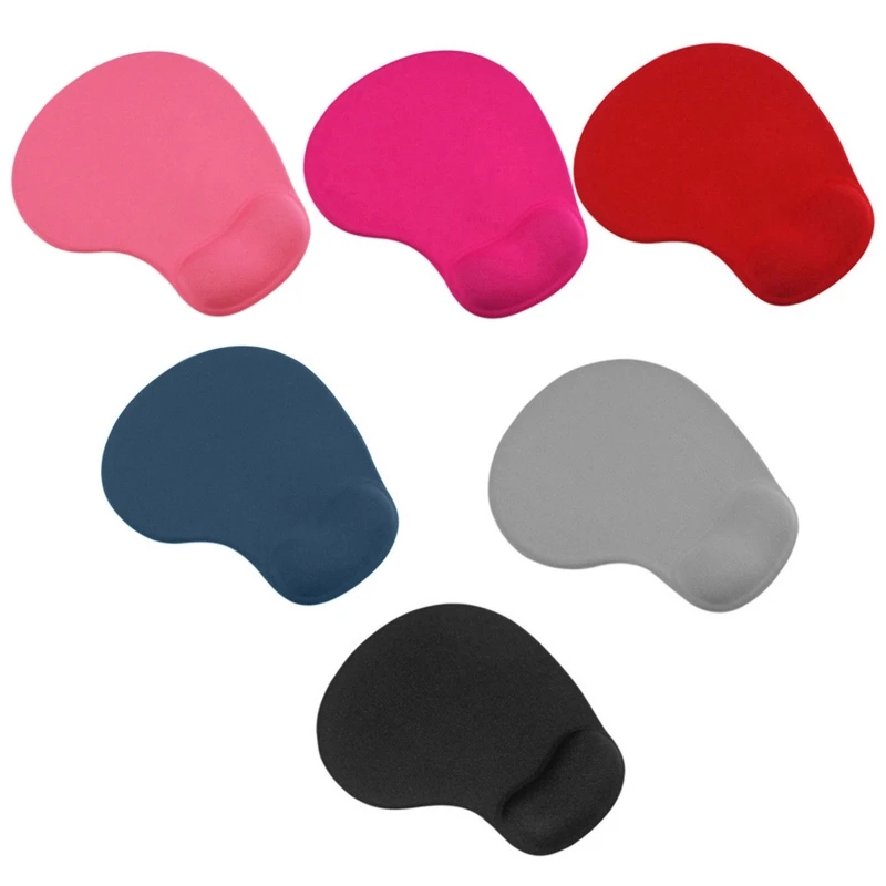 ADWE Waterproof Mousepads Multiple Colour Mouse Mat with Friendly EVA Bracers Non-Slip Rubber Base for Working Studying