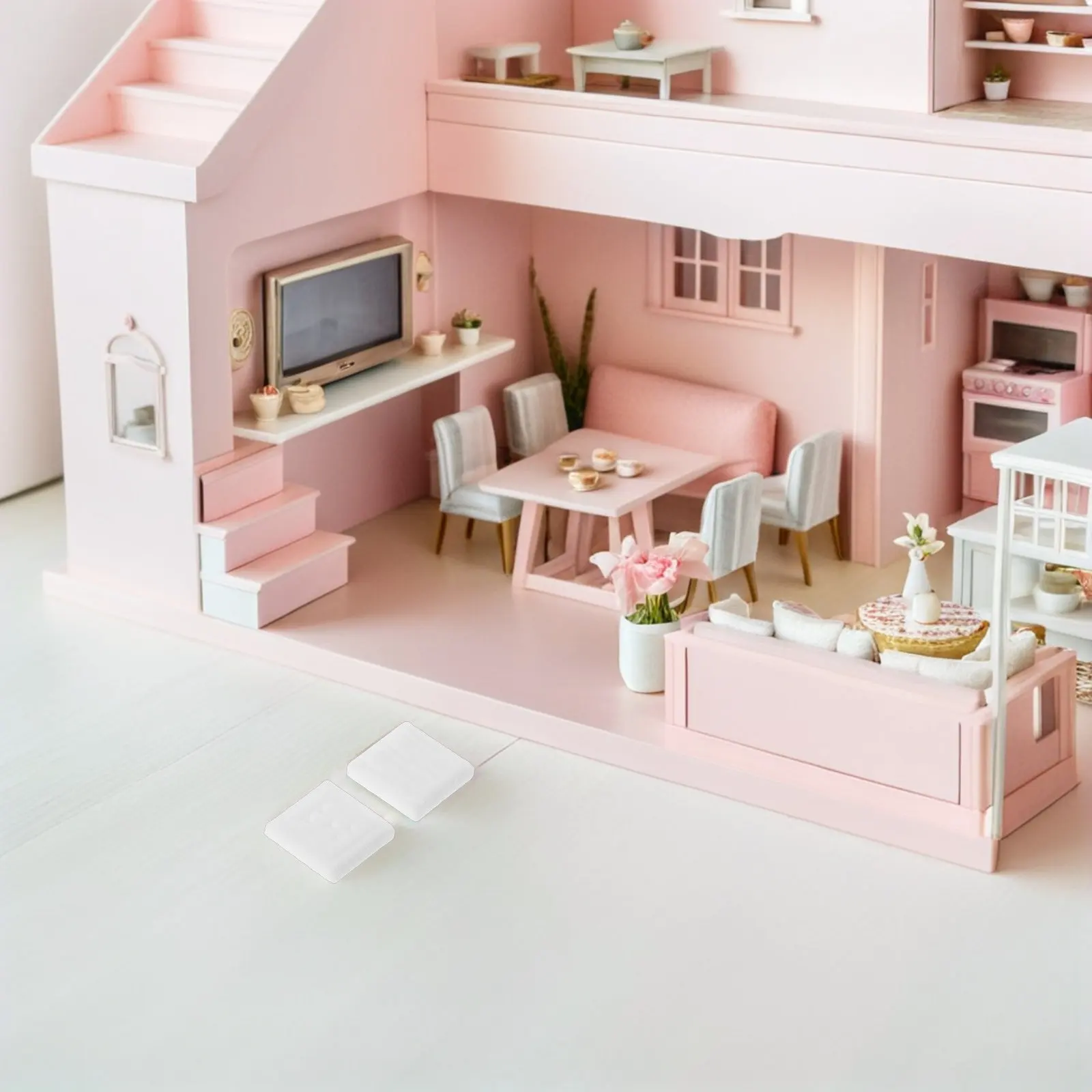 

10 Sets Miniature Building Kit Mini House Switches Sockets Detailed DIY Accessories for Miniature Scenes Pretend Play Decoration