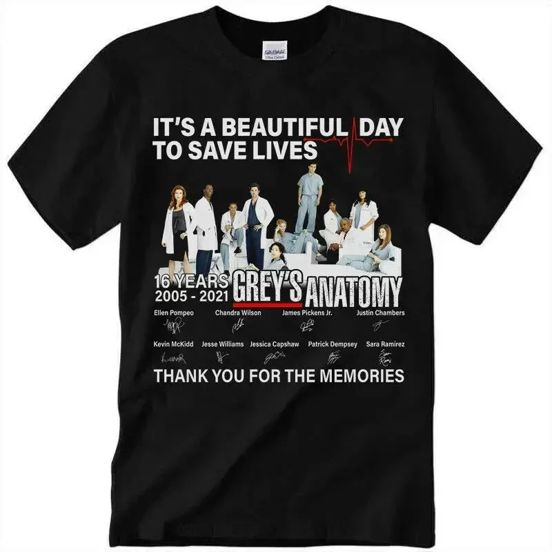

Greys Anatomy Fan Its A Beautiful Day To Save Lives Unisex T Shirt S 5XL Black