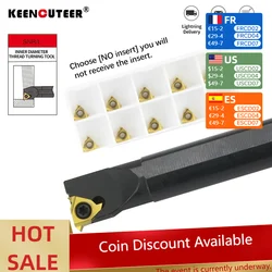 SNR0008K11 SNR0010K11 SNR0012M11 CNC Internal Thread Turning Tool rod 11IR Threaded Inserts Lathe SNR Holder