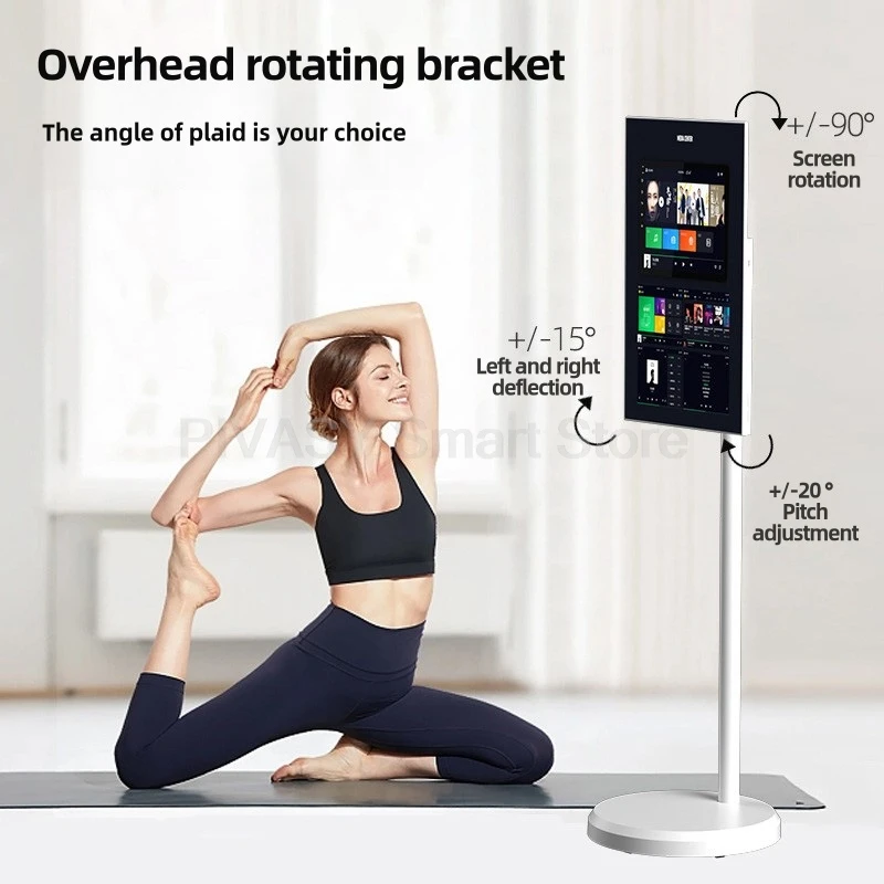 Popular pantalla táctil inteligente de 21,5 pulgadas Android 12 para gimnasio, juegos, TV inteligente portátil en vivo, Monitor móvil para conferencias al aire libre