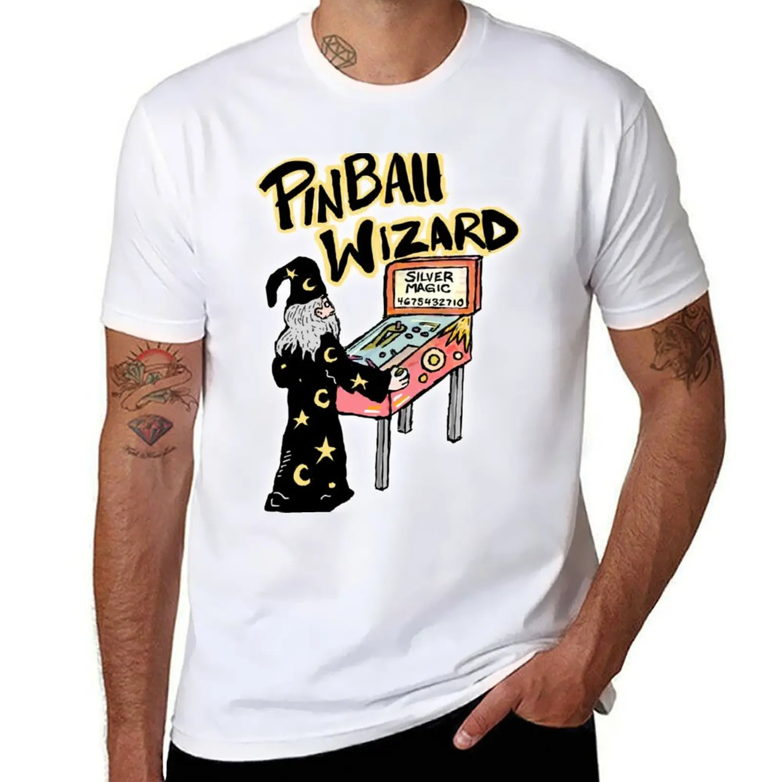Pinball Wizard T-Shirt man t shirt graphic man t shirt luxury t shirts for man cotton soft T-Shirt
