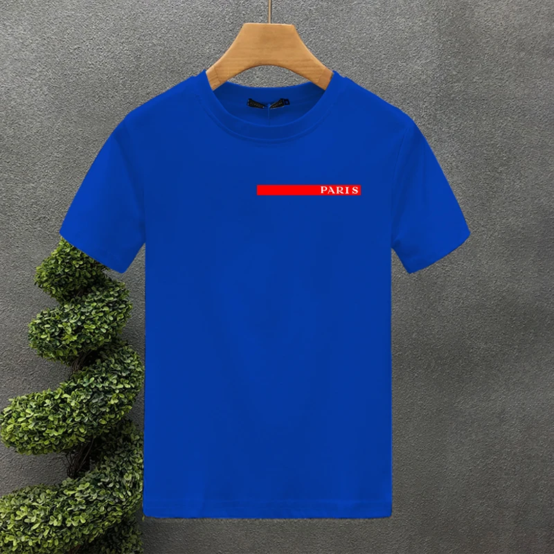 Luxusmarke Paris Hochwertige bedruckte Paar-T-Shirts Sommer Harajuku für Männer/Frauen Kurzarm-T-Shirt Asiatische Größe – Detail 2
