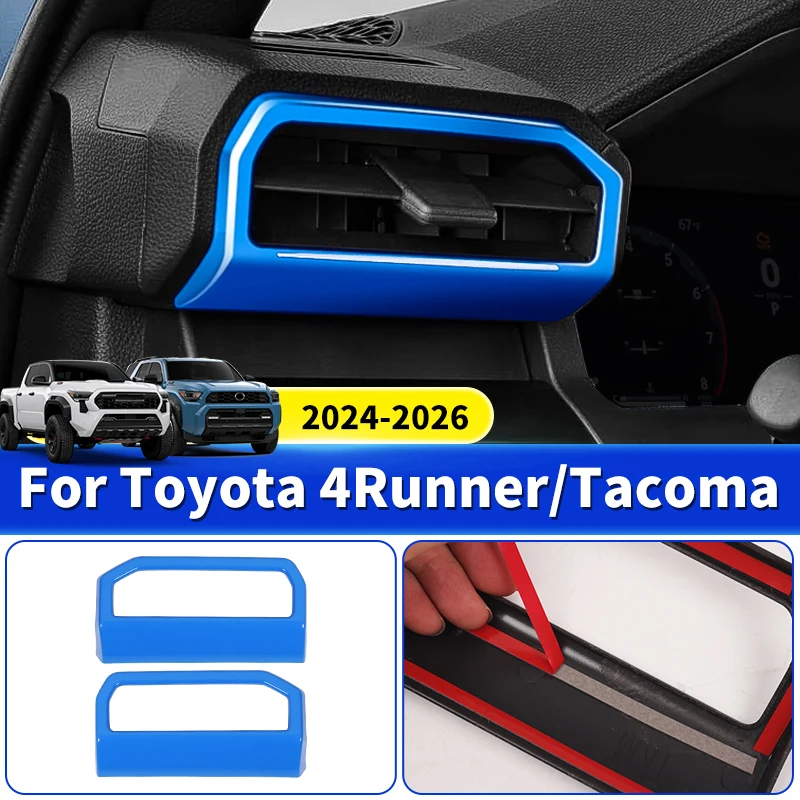 For Toyota 4Runner Tacoma 2024-2026 AC Air Vent Decorative Cover Interior Styling Accessories
