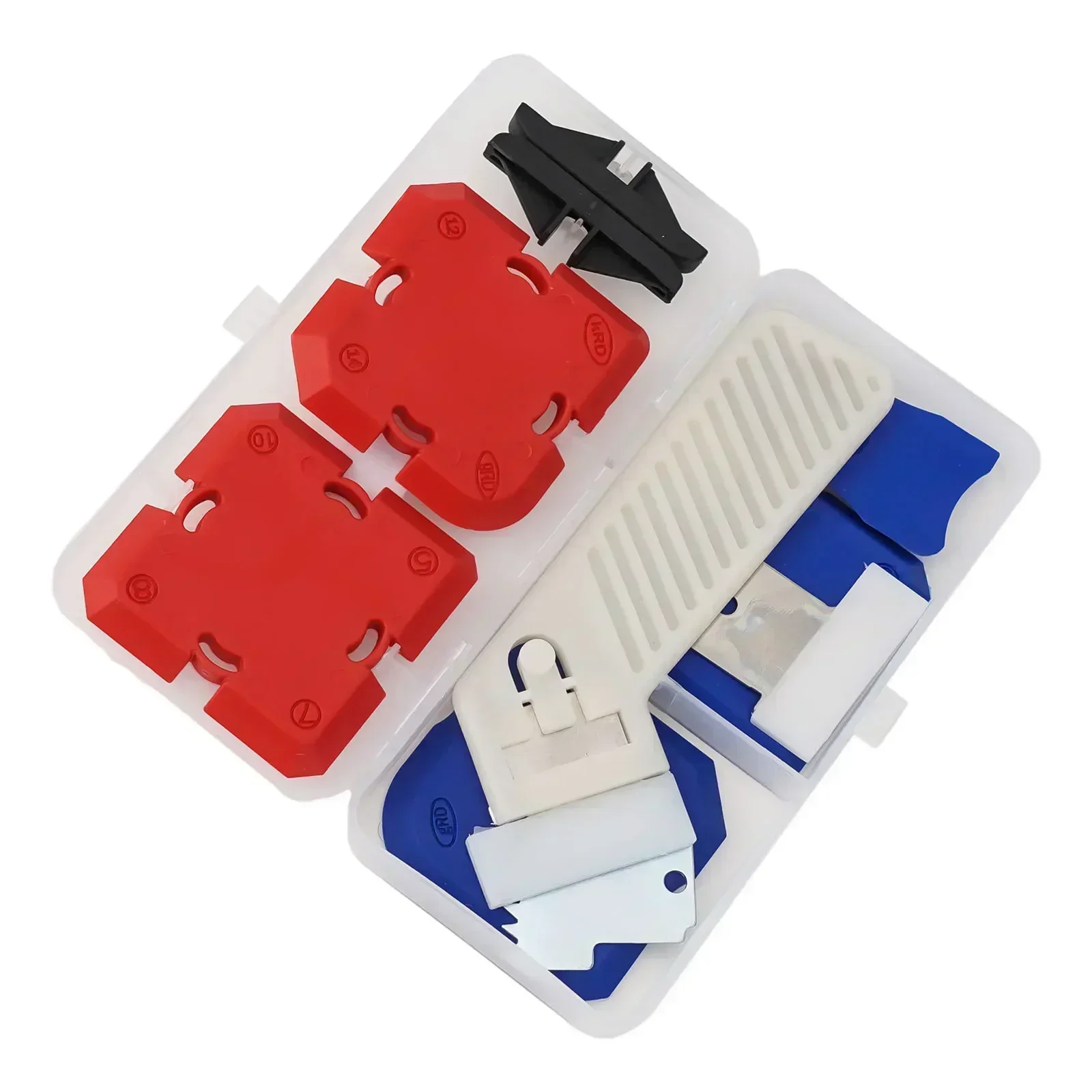 11-piece Silicone Profiling Tool Set, Sealant Finishing Tool, Caulk Removal Scraper Silicone Profiling And Smearing Tool Set