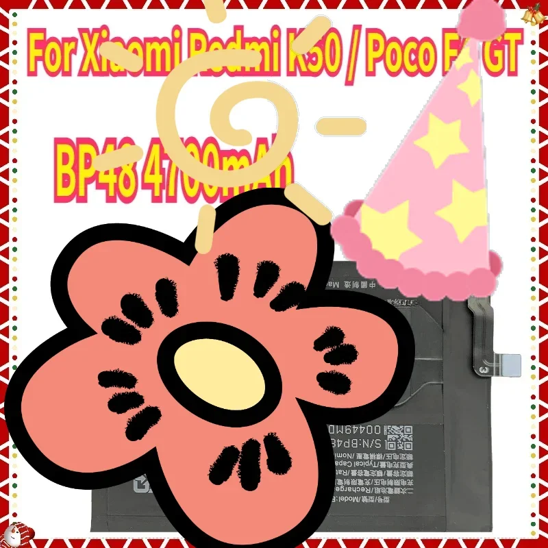 

BP48 Battery for Xiaomi Redmi K50 / Poco F4 GT Battery Batteries 4700mAh Mobile Phone Batteries