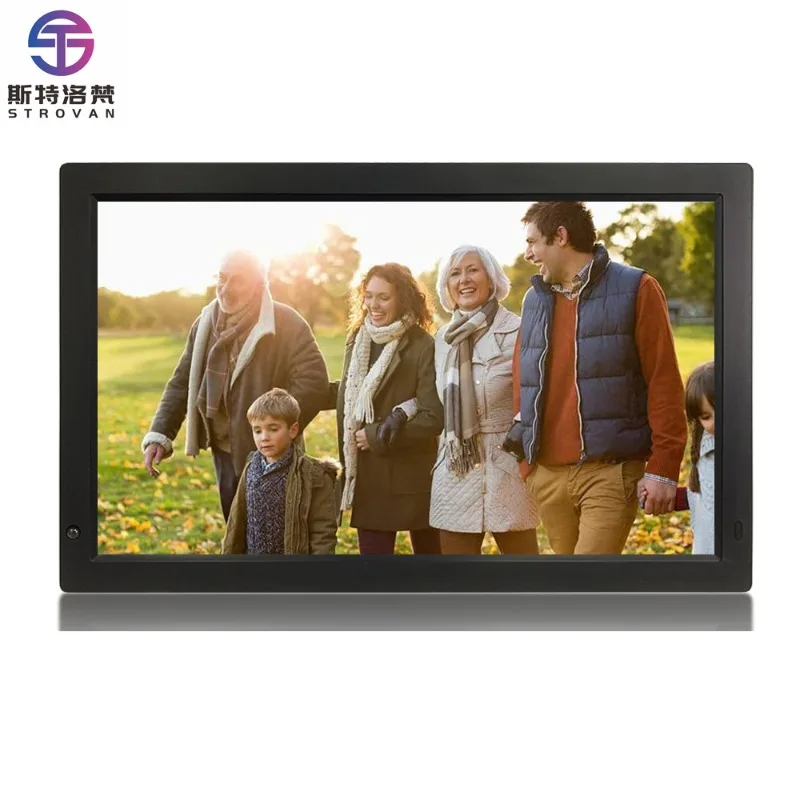 Support d'écran 1920x1080, carte SD USB murale 18.5 19 20 21.5 pouces, cadre photo numérique avec capteur de mouvement