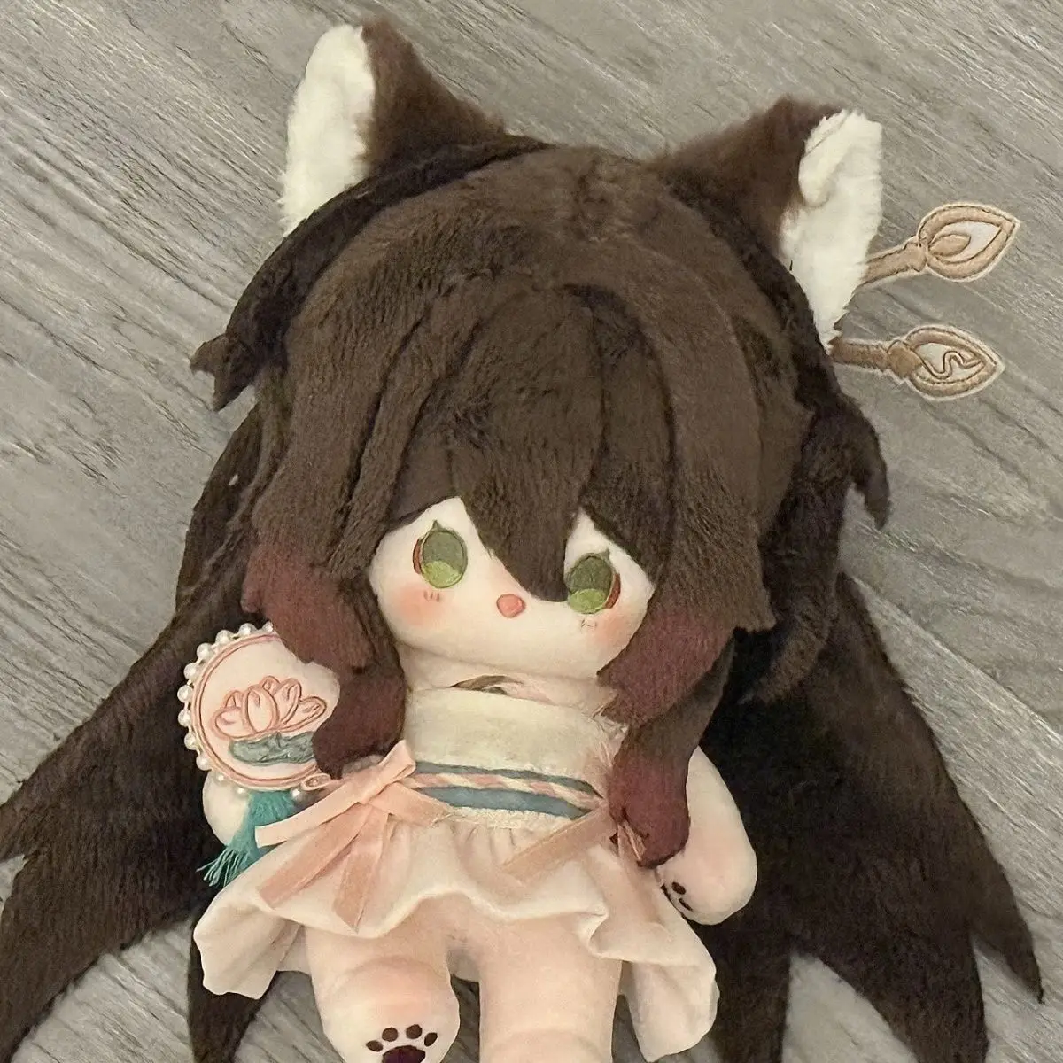 هونكاي: ستار السكك الحديدية Tingyun 20 سنتيمتر سمات القطن دمية فتاة محشوة اللعب طالب أفخم دمية رائعتين حساسية فروي آذان هدية عيد الميلاد #4