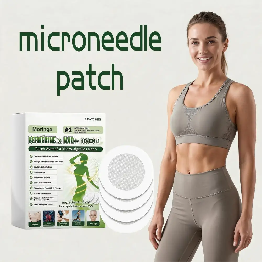 Advanced 10 IN 1 Nano Microneedle Patch NAD+ Moringa Berberine Natural Body Skin Care Deep Penetration Micro Needle Patch Unisex