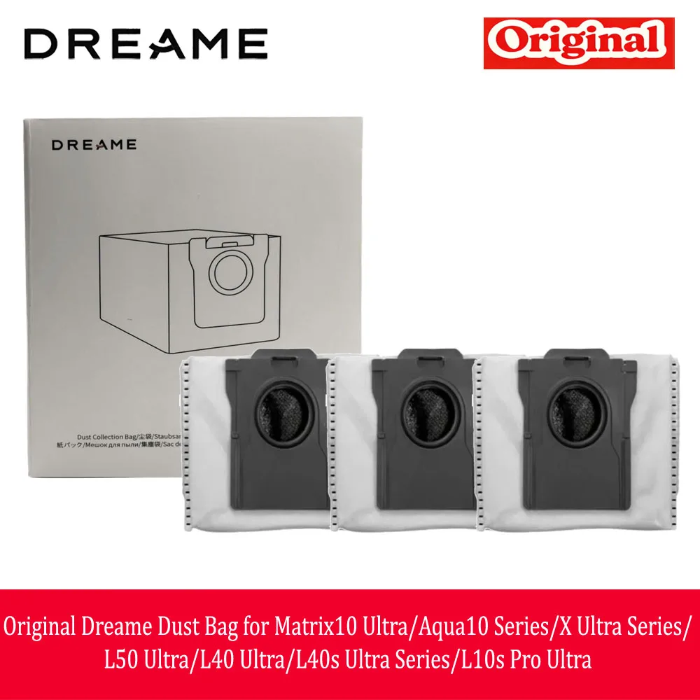 Original Dreame Staubbeutel für Matrix10 Ultra/Aqua10 Serie/X Ultra Serie/L50 Ultra/L40 Ultra/L40s Ultra Serie/L10s Pro Ultra