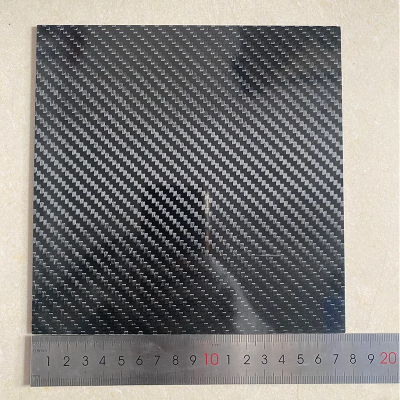 Лист из углеродного волокна 3K 0,5–5,0 мм, индивидуальный размер и толщина, саржа/полосный матовый/глянцевый для дрона, радиоуправляемая лодка, модель автомобиля «сделай сам», Lig
