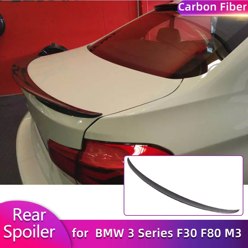 

Carbon Fiber Rear Trunk Spoiler Wings for BMW 3 Series F30 F80 M3 Sedan 2012-2017 Car Rear Spoiler Boot Wing Lip Body Kit FRP