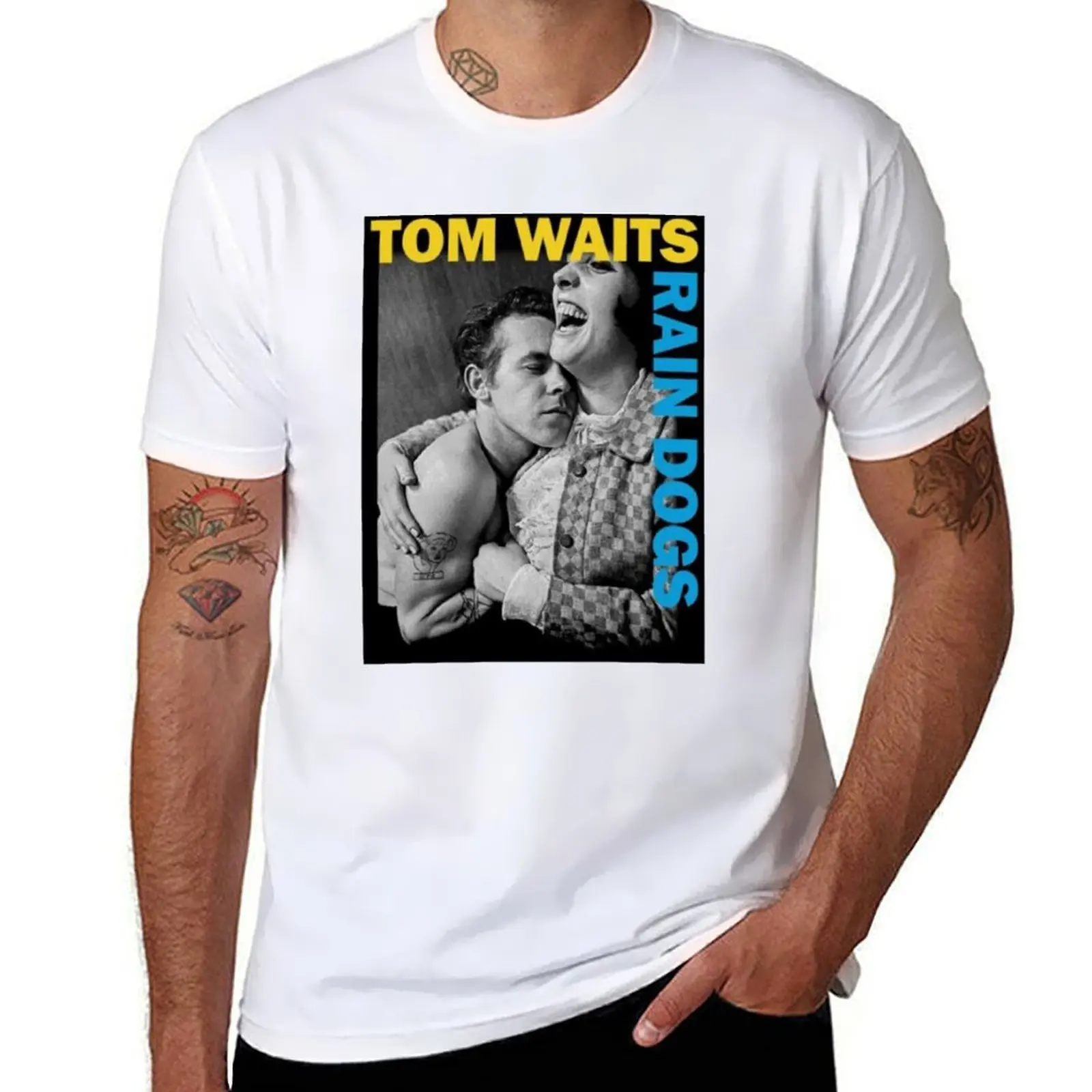 

TOM WAITS RAIN DOGS T-Shirt anime t shirts for man man t shirt luxury T-Shirt