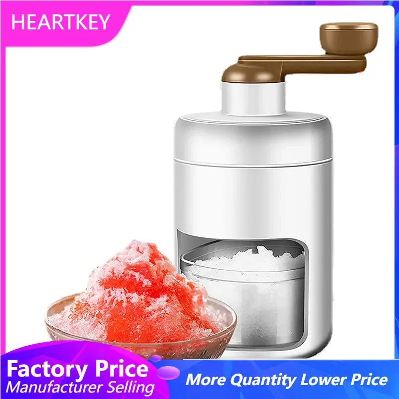 

Shaved Ice Machine DIY Home Small Manual Ice Crusher Smoothies Hailstorm Ice Maker Portable Kitchen Ice Blenders Tools