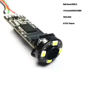 Bilashmart 5MP HD 1/5.0 Inch GC5035 USB Camera Module With 30FPS 11MM Diameter AF 76.9° Degree LED Industrial Inspection Devices