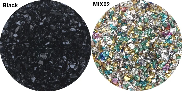 500G/1000G Glas Metall Zerkleinert Stein Füllstoff DIY Tisch Dekoration Kuchen Obst Bahn Füllung Dekorative Für Epoxy harz Form – Detail 7