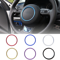 For Audi A4 B6 B7 B8 A6 C6 A5 Q7 Q5 A3 8P S3 8v Car Accessories Car Steering Wheel Center Logo Covers Stickers Trim Interior