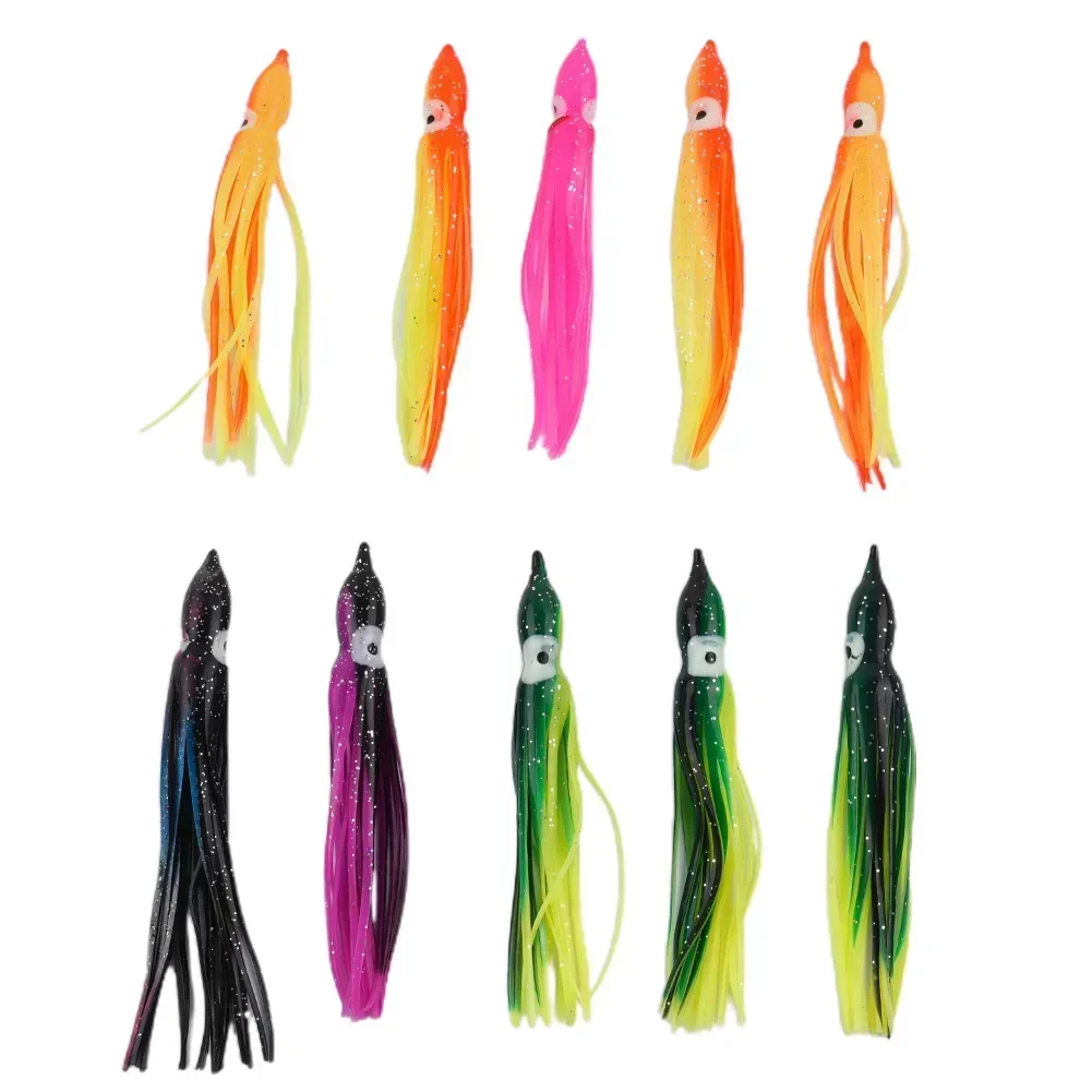 For Fishing Fishing Lures 10pcs Bait Fishing Outdoor 5cm/7cm/10cm/12cm Mixed Color Random Soft Portable Pratical