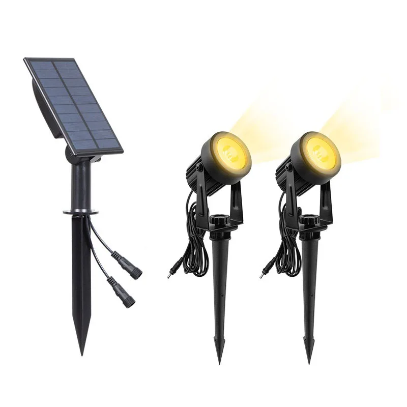 Solar LED Light Outdoor RGB Colorful Solar Spotlight Solar Garden Light Outdoor IP65 Waterproof Solar Power Wall Light