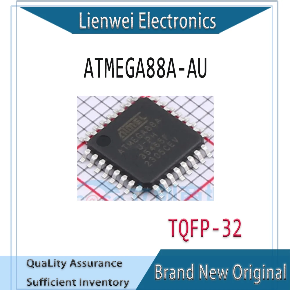 100% New Original ATMEGA88A ATMEGA88A-AU IC MCU Chipset TQFP-32