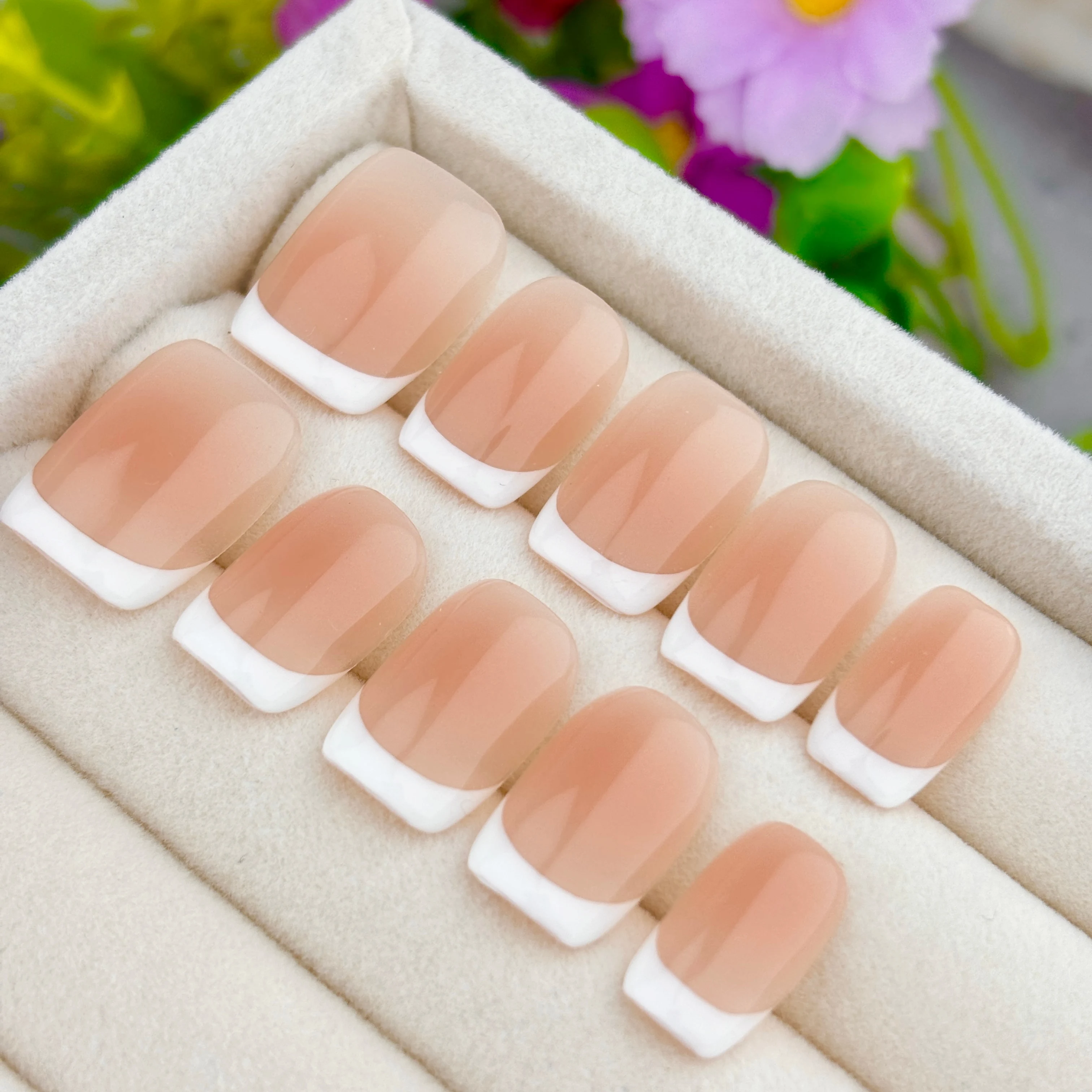 10 Pieces of Pure Handmade Wea - Nail Art Natural Simple recension och pris