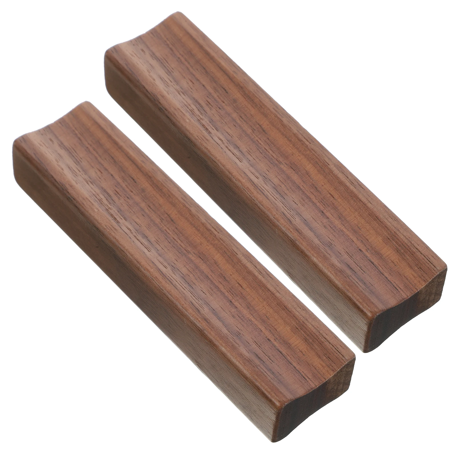 

2Pcs Wooden Drawer Pulls Solid Wood Cabinet Knobs Modern Furniture Hardware for Cabinets Wardrobes Kitchen Bathroom Door