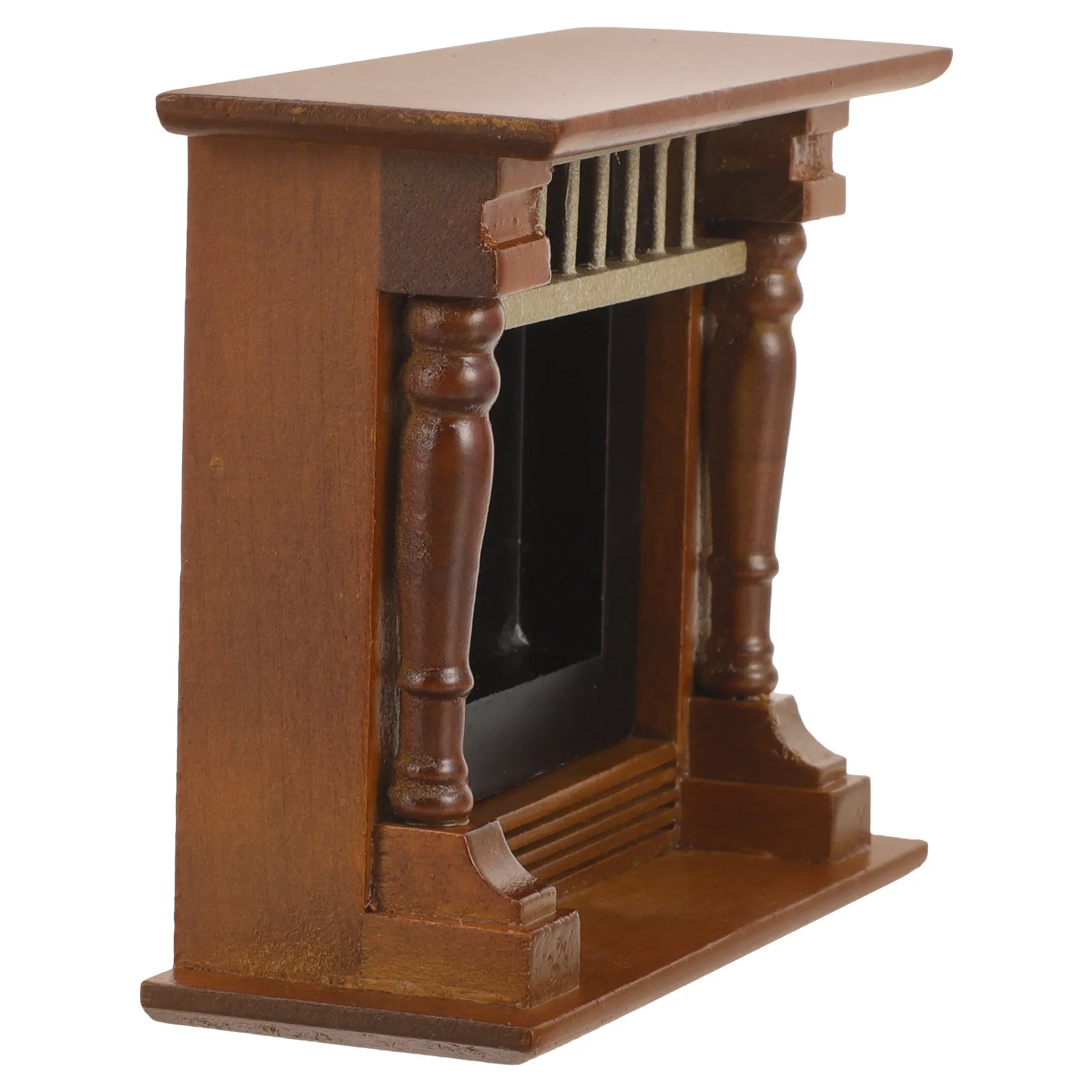 

Миниатюрный камин из натурального дерева для интерьеров кукольных домиков, декоративный элемент для дома, создающий теплую атмосферу, реквизит для микроландшафтного дизайна